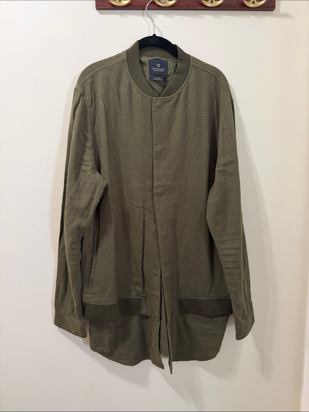 Scotch & Soda Olive Green Lightweight Shirt Jacket XL